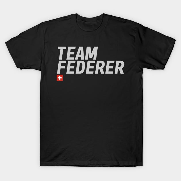 Team Roger Federer T-Shirt by mapreduce